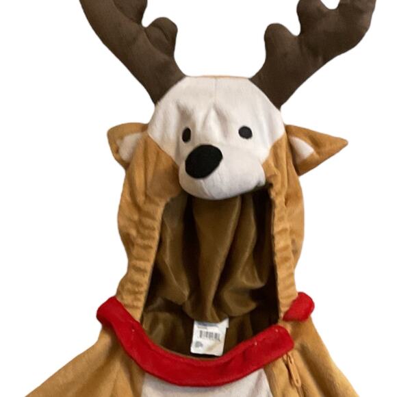 Wondershop Holiday Reindeer 1-Piece Footie Pajama's Size 6-12 M Christmas NWT - Picture 3 of 6